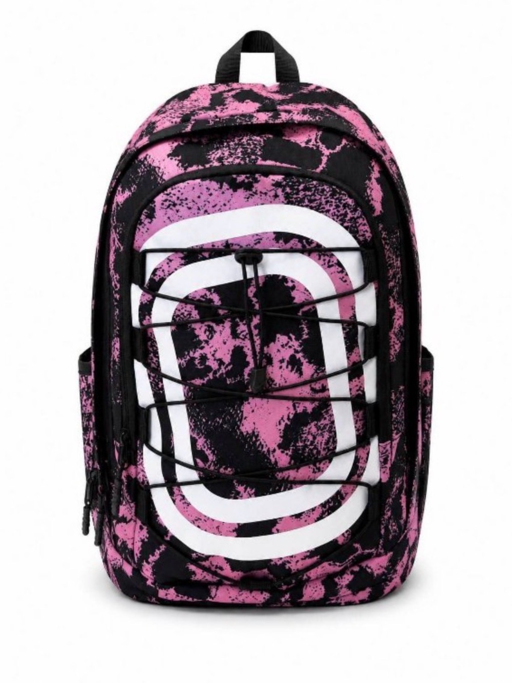 Overtime pink/black splatter backpack